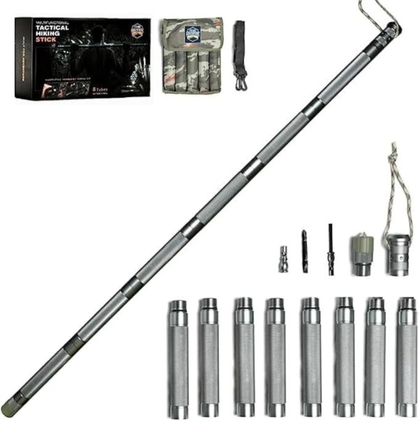 Hiking Tactical Stick Walking Staff 15 in 1