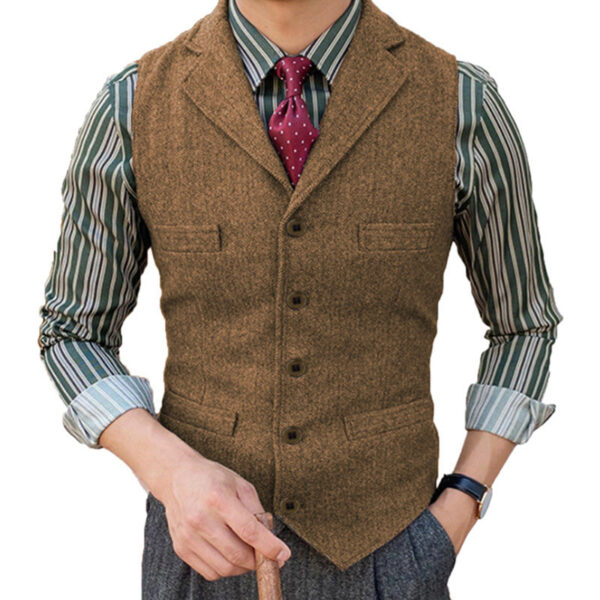 MEN'S CLASSIC SUIT VEST - Image 2