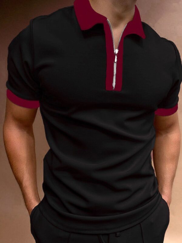 Men's Casual Short Sleeve Polo Shirt - Image 3