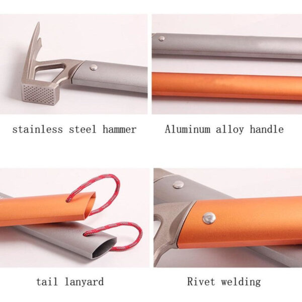 Tent Stake Hammer for Camping Hiking - Image 2