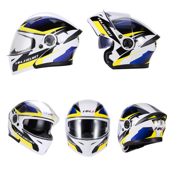 Leopard 989 Flip Up Bluetooth Helmet - Image 9