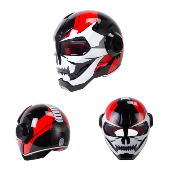 Vintage Full Face Motorcycle Helmet - Image 7