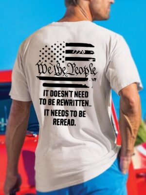 It Doesn't Need To Be Rewritten Men's Casual Short Sleeve Shirts & Tops