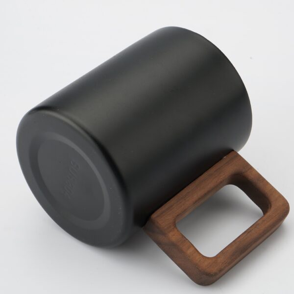 Double Layer Coffee Cups with Walnut Handle - Image 3