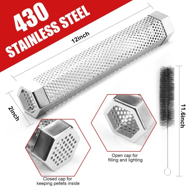 Hexagon Smoke Tube for Pellet Grill - Image 2