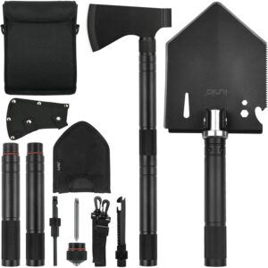 Survival Shovel Multitool with Axe