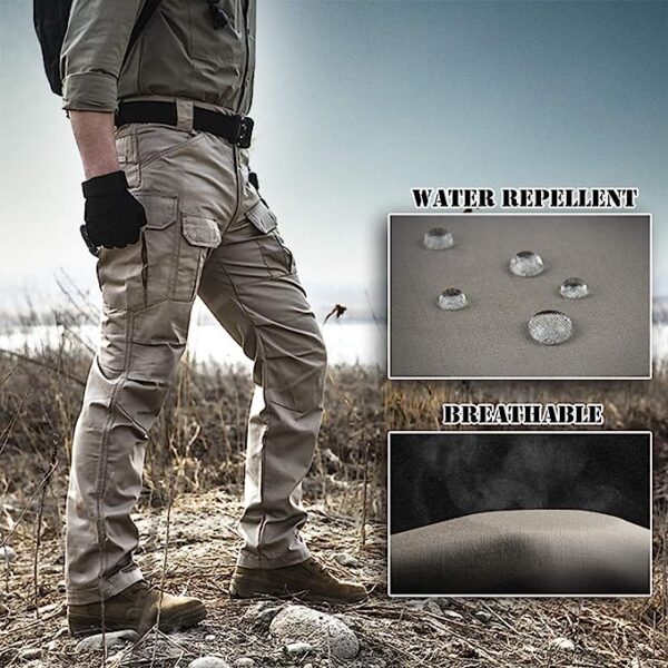 Gear Men's Tactical Cargo Pants Waterpoof Lightweight Rip Stop EDC Military Combat Trousers - Image 6