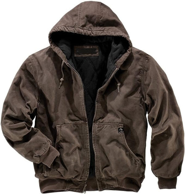 Hoodie Men Zip Up Pocket Full Zip Tooling Jacket