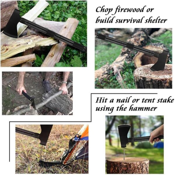 Survival Shovel Multitool with Axe - Image 5