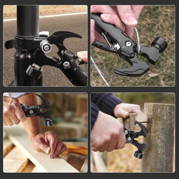 Multitool Hammer,12 in 1 Mini Hammer Multitool - Image 3