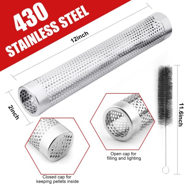Smoke Tube for Pellet Grill Hot or Cold Smoking - Image 2