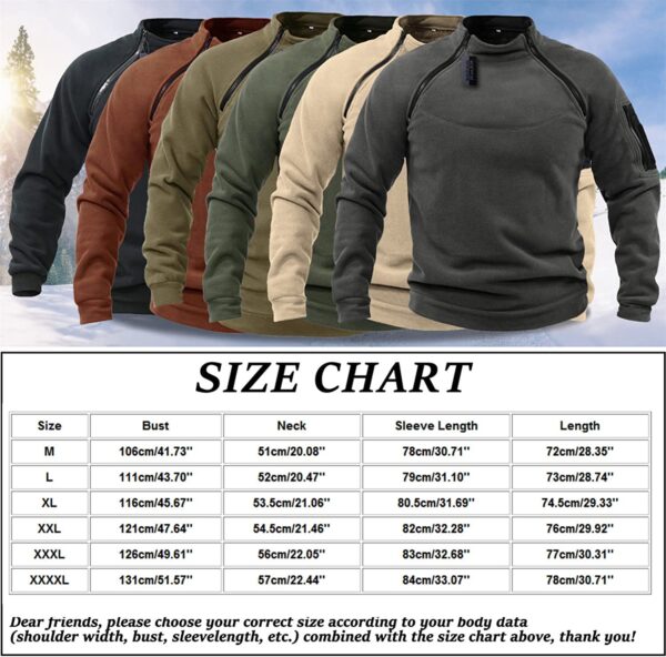 Men's Warm Fleece Pullover Underwear Hoodie - Image 9