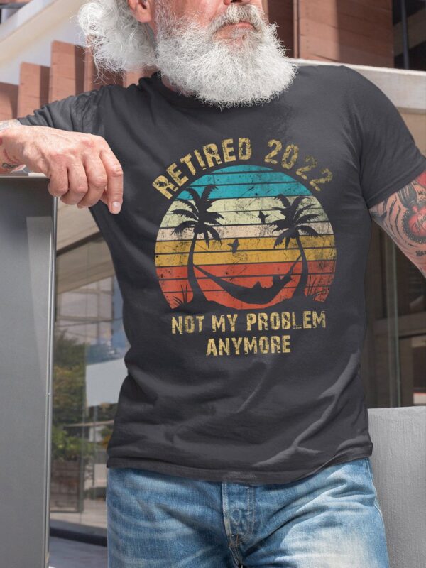Retired 2022 round neck short sleeve cotton T-shirt - Image 2