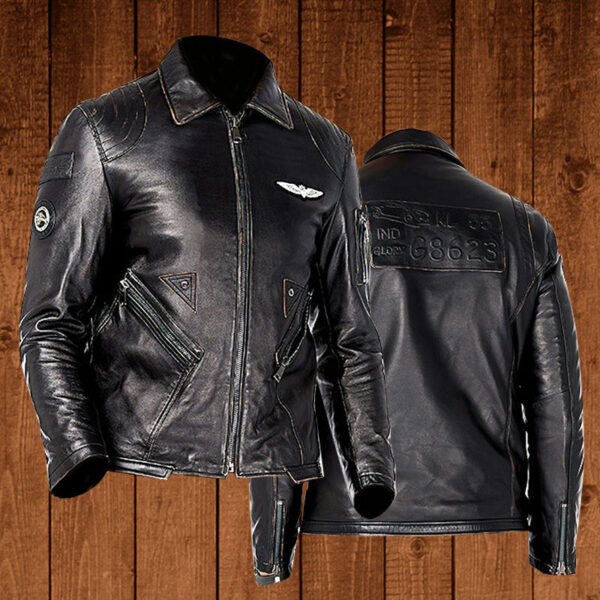 Eagle CM1 Men's Motorcycle Leather Jacket - Image 5