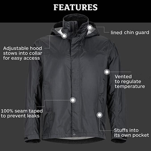 Men's Lightweight Waterproof Rain Jacket - Image 9