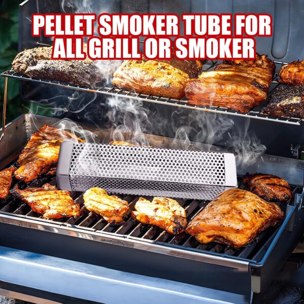 Square Smoke Tube for Pellet Grill - Image 5