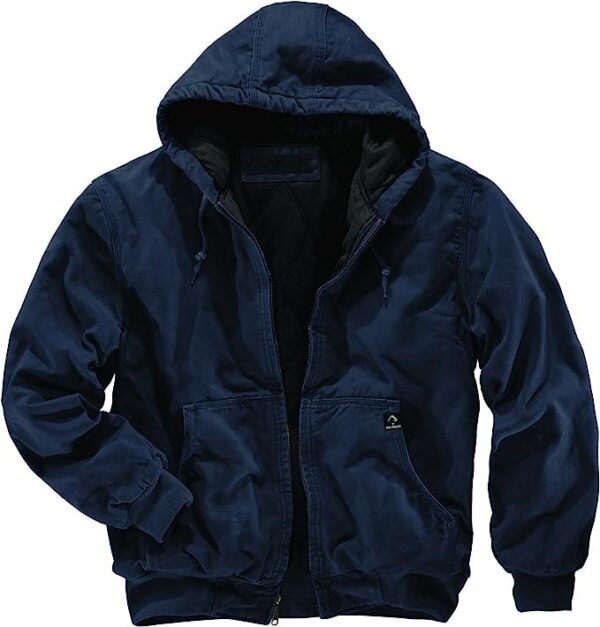 Hoodie Men Zip Up Pocket Full Zip Tooling Jacket - Image 7