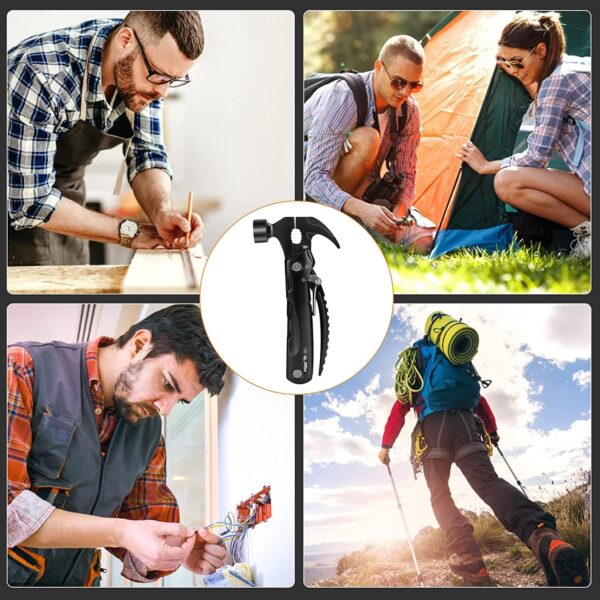Multitool Hammer,12 in 1 Mini Hammer Multitool - Image 6