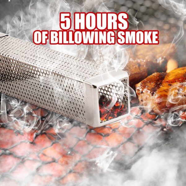 Square Smoke Tube for Pellet Grill - Image 2