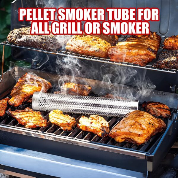 Smoke Tube for Pellet Grill Hot or Cold Smoking - Image 4