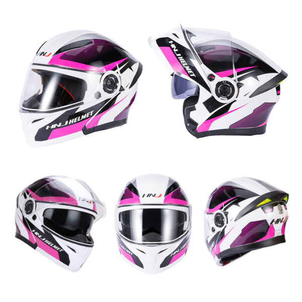 Leopard 989 Flip Up Bluetooth Helmet - Image 7