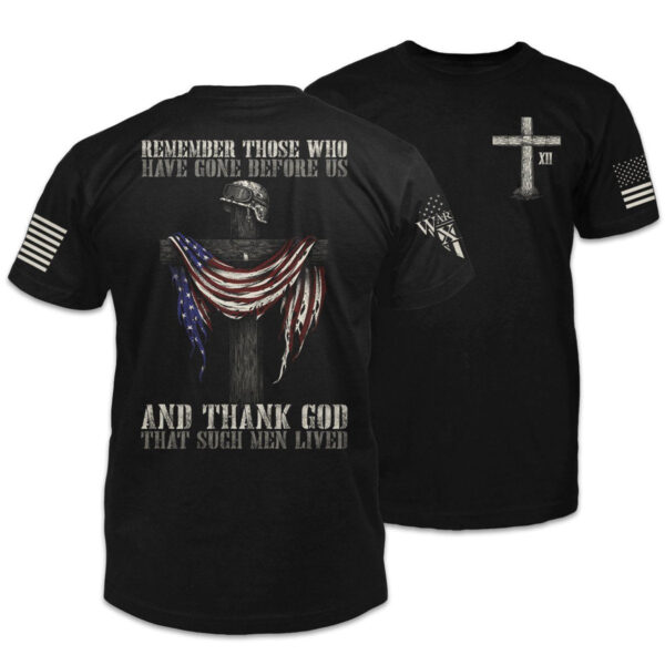 Memorial Day Men's T-Shirts Remember them and thank god - Image 3