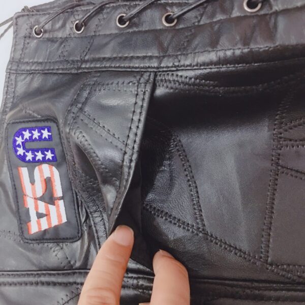 Golden Hawk Ride Free Leather Vest - Image 4