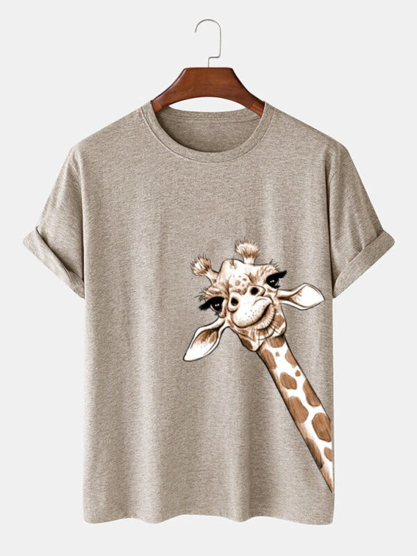 Crew Neck Casual Cartoon Tee Shirts & Tops - Image 7