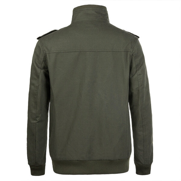 Men's Outdoor Casual Loose Stand Collar Hooded Jacket - Image 5