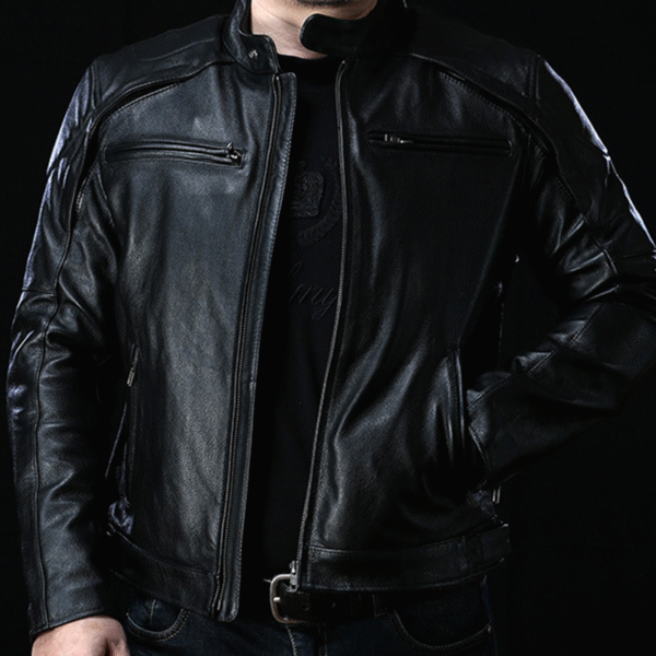 Espnman Genuine Leather Motorcycle Jacket - Image 6