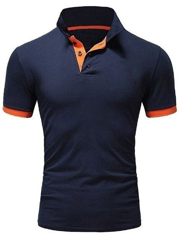 Short Sleeve Turn-Down Collar Casual Shirts & Tops
