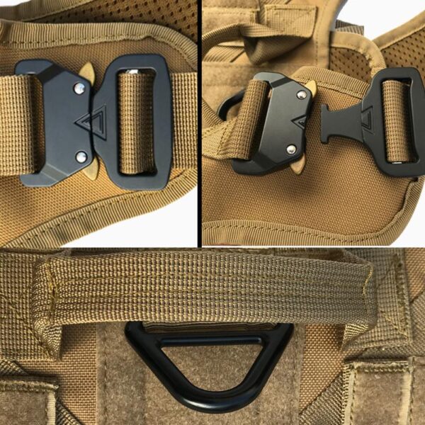 Adjustable German Shepherd Tactical Dog Harness Vest With Handle - Image 5