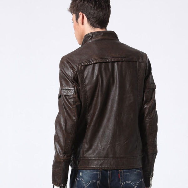 Espnman Leather Chopper Jacket - Image 4