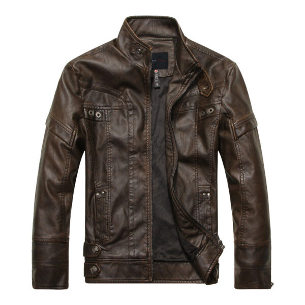 Espnman Leather Chopper Jacket - Image 2