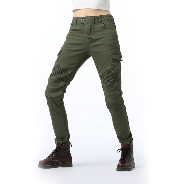 Flame 6 Lady Biker Jeans with CE Armor Protector - Image 5