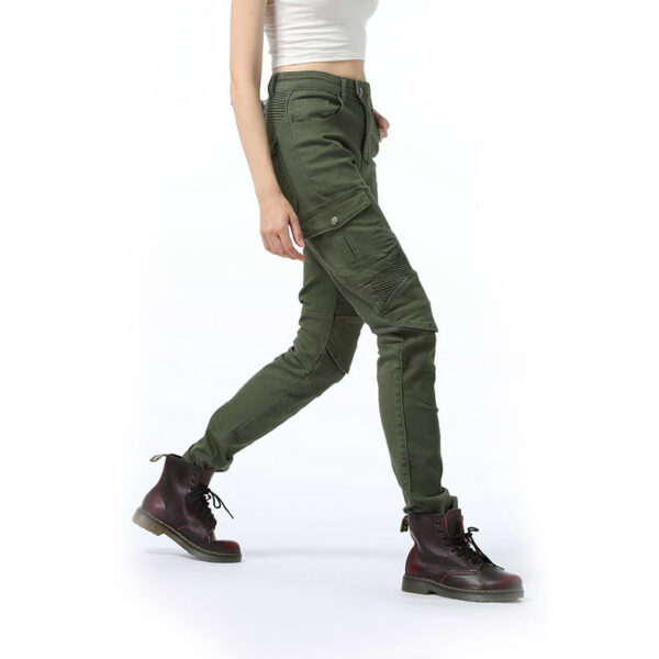 Flame 6 Lady Biker Jeans with CE Armor Protector - Image 6