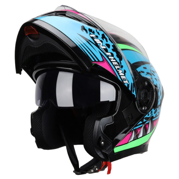 Clear Lens For Leopard 989 Flip-Up Helmet - Image 3