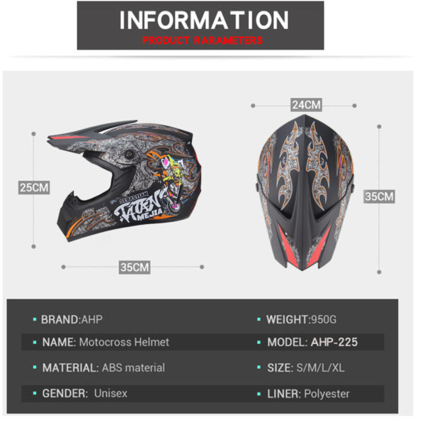 Off-Road Motorcycle Helmet Motocross ATV Dirt Bike Racing Helmet - Image 8
