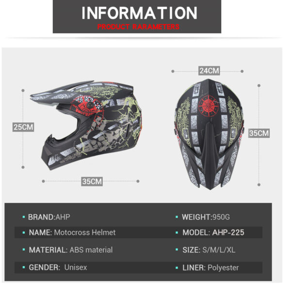 Dirt Bike Helmet Motorcycle ATV Racing Off-Road Helmet - Image 4