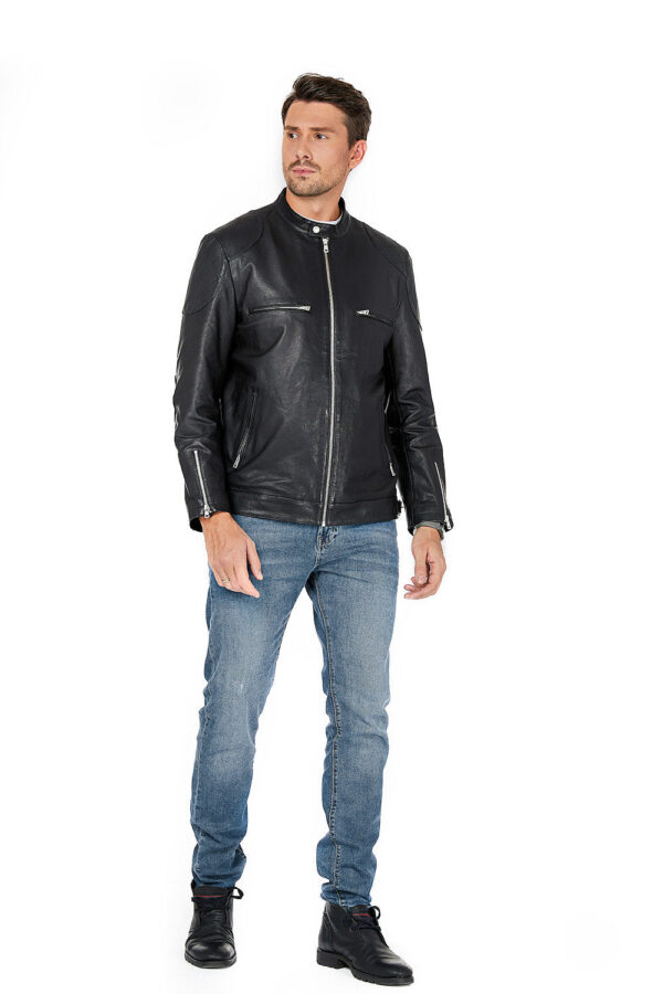 Eagle CM2 Men's Classic Leather Jacket - Image 6