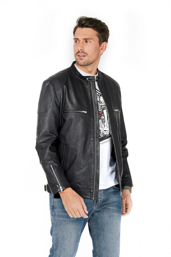 Eagle CM2 Men's Classic Leather Jacket - Image 3