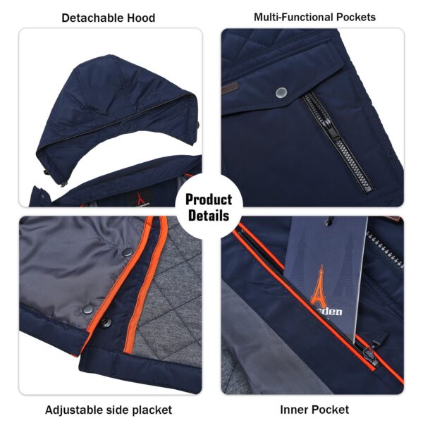 Quilted Casual Flap Pocket Jacket - Image 6