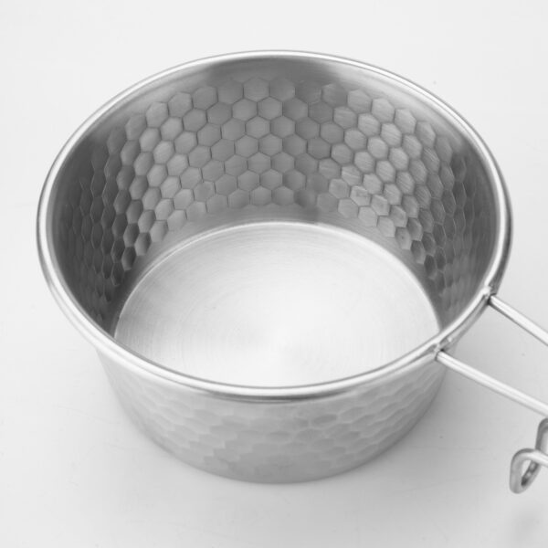 Folding Wire Handle Outdoor Camping Bowl - Image 6