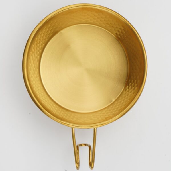 Folding Wire Handle Outdoor Camping Bowl - Image 4