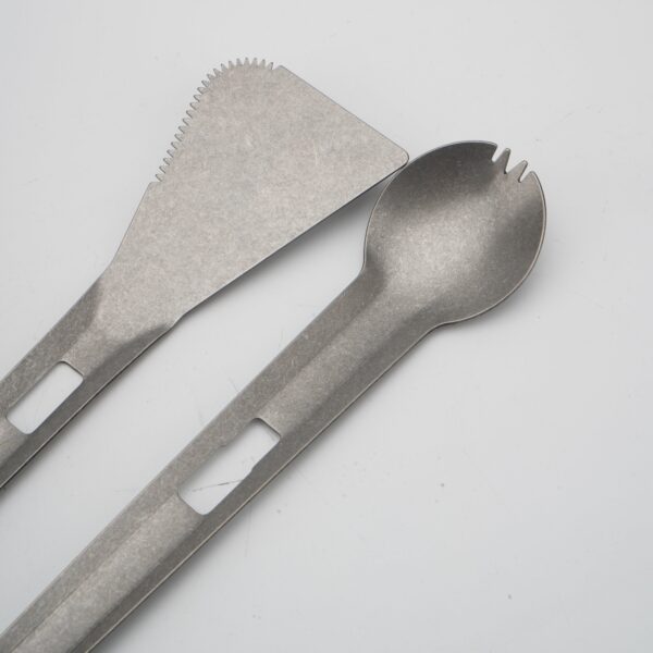 Titanium Vintage Portable Camping Cutlery Set - Image 3