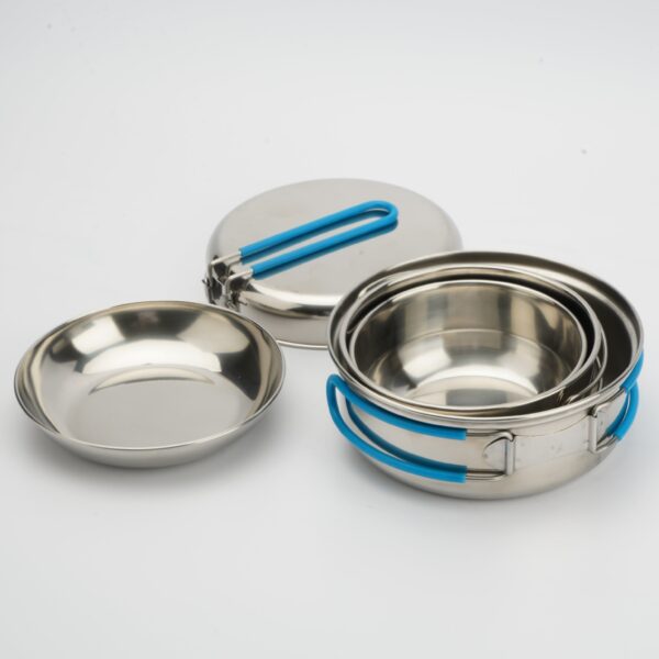 Camping Cookware Compact Pots and Pans Set - Image 3