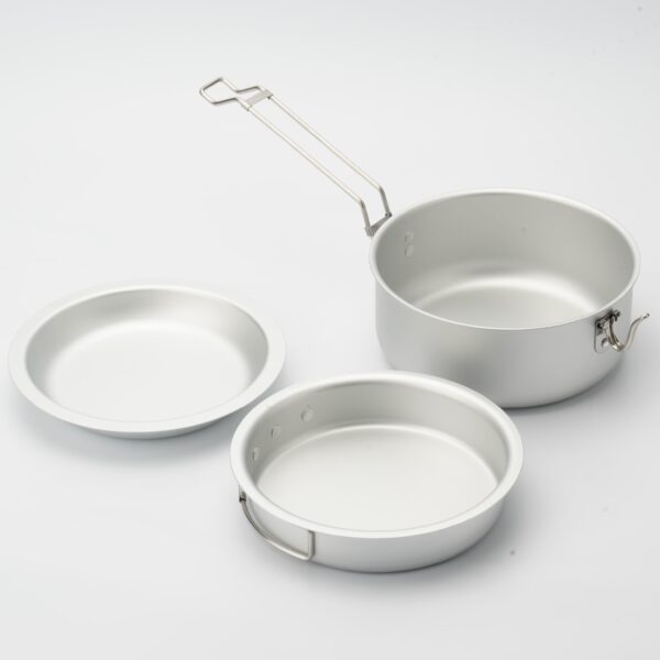 Outdoor Non-Stick Lightweight Cookware Pot Pan Set - Image 6