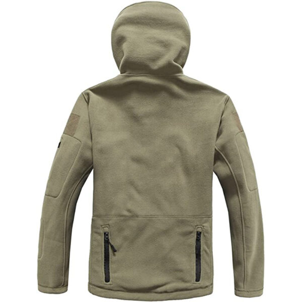 Archon Warm Fleece Hooded Tactical Military Jacket Coat - Image 7