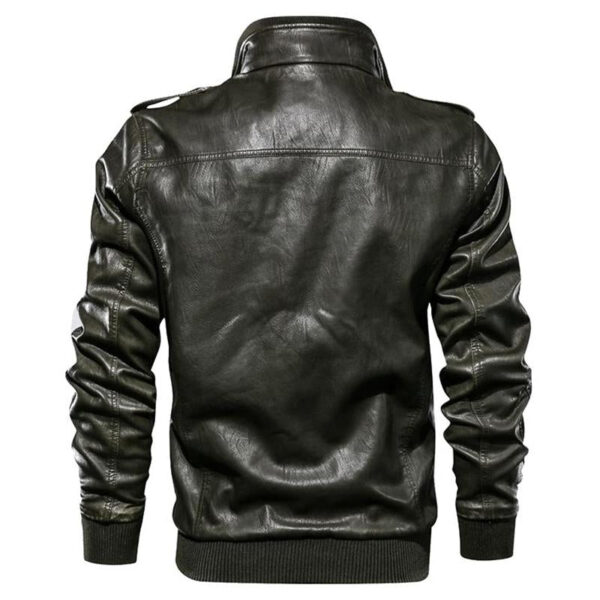 Vintage Moto Leather Jacket - Image 9