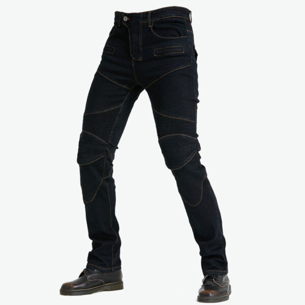 Motorcycle Riding PK718 Jeans With Protection Gear -Black - Image 3